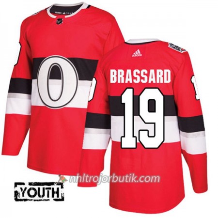 Barn Ishockey Ottawa Senators Tröja Derick Brassard 19 Adidas 2017-2018 Röd Classic Authentic